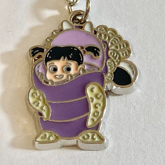 Vintage Disney Monsters Inc Toddler Boo Clip On Charm Zipper Pull Bag Pixar - Picture 3 of 7
